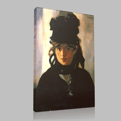 Édouard Manet-Berthe Morisot with the bouquet of Violets Canvas Édouard Manet-Berthe Morisot with the bouquet of Violets Canvas