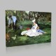 Édouard Manet-The Monet Family with the garden Canvas