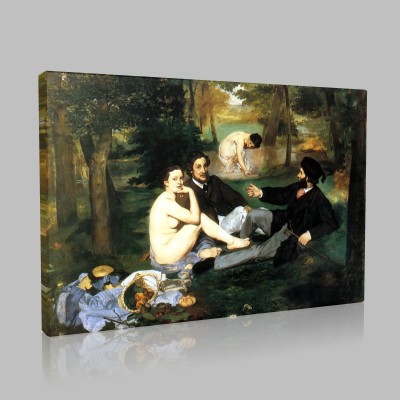 Édouard Manet-To lunch on grass Canvas