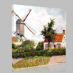 Camille Pissarro-Mills Stampa su Tela