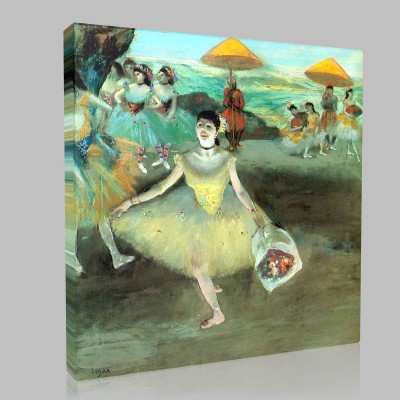 Edgar Degas-La Danseuse au bouquet saluant Canvas