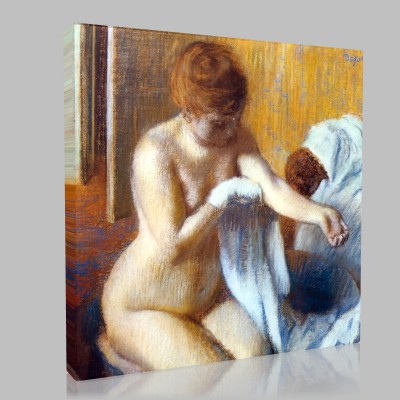 Edgar Degas-Woman with the tub Canvas