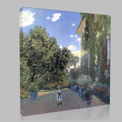 Monet-House of the Monet Stampa su Tela