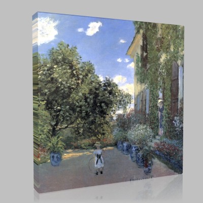 Monet-House of the Monet Stampa su Tela