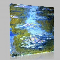 Monet-Waterlilies 1907 Stampa su Tela
