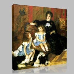 Renoir-Mrs Charpentier and his children Stampa su Tela