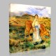 Renoir-Shepherdess with cow and ewe Canvas