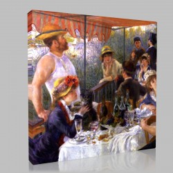 Renoir-The Lunch of the rowers Stampa su Tela