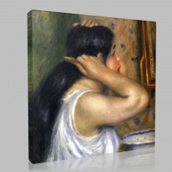 Renoir-Woman being capped Stampa su Tela