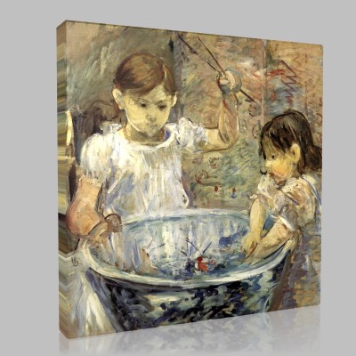 Berthe Morisot-Enfants à la vasque Canvas