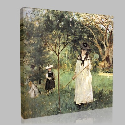 Berthe Morisot-Hunting for the butterflies Canvas