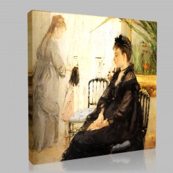 Berthe Morisot-Interior Stampa su Tela