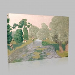 Félix Valloton-Landscape in Normandy Stampa su Tela