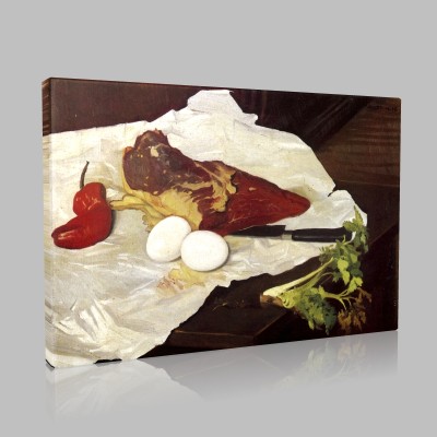 Félix Valloton-Meat and eggs Canvas Félix Valloton-Meat and eggs Canvas