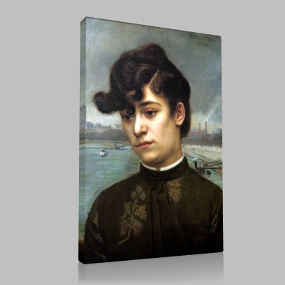 Félix Valloton-Portrait of Juliette Lacour Canvas