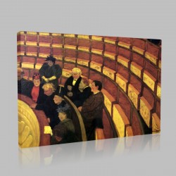 Félix Valloton-The third gallery with the Theater de l'Oeuvre Stampa su Tela