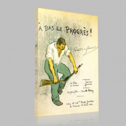 Henri Gabriel Ibels-A Low Progress Stampa su Tela