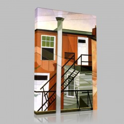 Charles Demuth-Modern conveniences Stampa su Tela