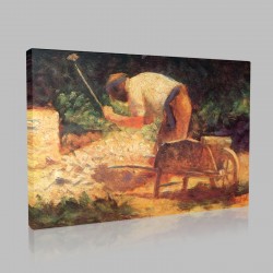 Georges-Pierre Seurat-Casseur de pierre à la brouette Le Raincy Stampa su Tela