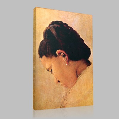 Georges-Pierre Seurat-Head of girl Canvas