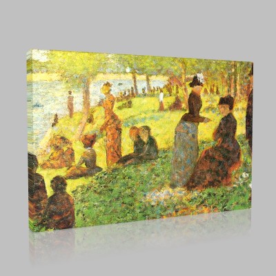 Georges-Pierre Seurat-One Sunday afternoon in the island of the Large-Bowl Study Canvas Georges-Pierre Seurat-One Sunday afternoon in the island of the Large-Bowl Study Canvas