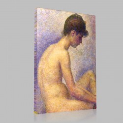 Georges-Pierre Seurat-Poseuses,Detail Stampa su Tela