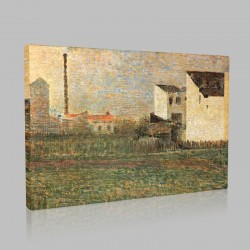 Georges-Pierre Seurat-Suburbs Stampa su Tela