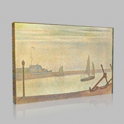 Georges-Pierre Seurat-The Horse of Gravelines, evening Stampa su Tela