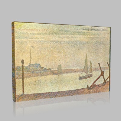 Georges-Pierre Seurat-The Horse of Gravelines, evening Canvas
