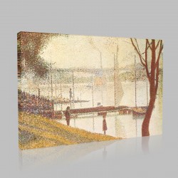 Georges-Pierre Seurat-The bridge of Courbevoie Stampa su Tela