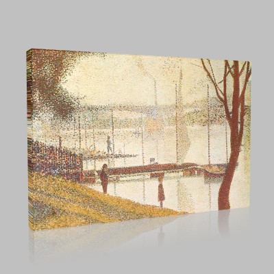 Georges-Pierre Seurat-The bridge of Courbevoie Canvas