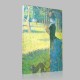Georges-Pierre Seurat-Walk with monkey study for the Large Bowl Canvas Georges-Pierre Seurat-Walk with monkey study for the Large Bowl Canvas