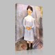 Amedeo Modigliani-Fillette en bleu Canvas