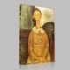 Amedeo Modigliani-Fillette en robe jaune Canvas