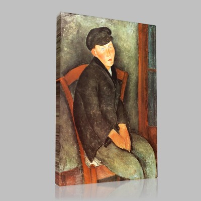 Amedeo Modigliani-Jeune homme assis Stampa su Tela