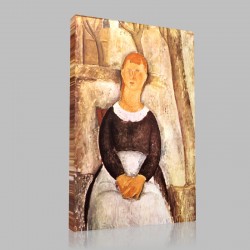 Amedeo Modigliani-La belle droguiste Stampa su Tela
