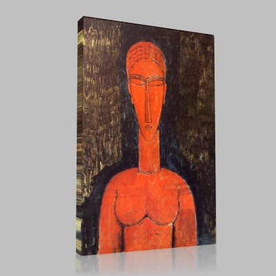 Amedeo Modigliani-Le Buste Rouge Canvas Amedeo Modigliani-Le Buste Rouge Canvas