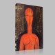 Amedeo Modigliani-Le Buste Rouge Canvas Amedeo Modigliani-Le Buste Rouge Canvas