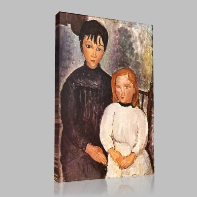 Amedeo Modigliani-Les deux fillettes Canvas