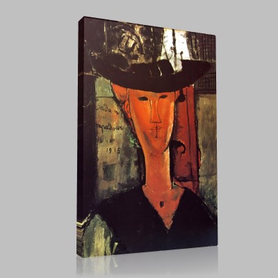 Amedeo Modigliani-Madame Pompadour Canvas Amedeo Modigliani-Madame Pompadour Canvas