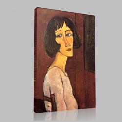 Amedeo Modigliani-Marguerite assise Stampa su Tela