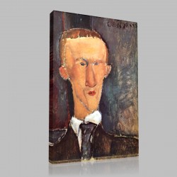 Amedeo Modigliani-Portrait de Blaise Cendrars Stampa su Tela