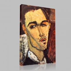 Amedeo Modigliani-Portrait de Celso Lagar Stampa su Tela