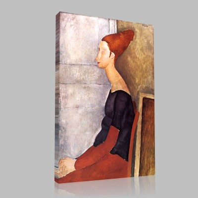 Amedeo Modigliani-Portrait de jeanne Hébuterne (2) Canvas Amedeo Modigliani-Portrait de jeanne Hébuterne (2) Canvas