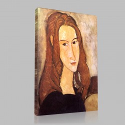 Amedeo Modigliani-Portrait de Jeanne Hébuterne (6) Stampa su Tela