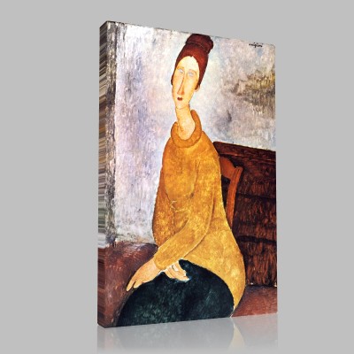 Amedeo Modigliani-Portrait de Jeanne Hébuterne Canvas