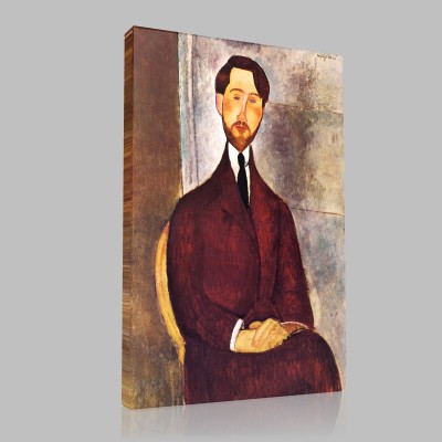 Amedeo Modigliani-Portrait de Léopold Zborowski (2) Canvas Amedeo Modigliani-Portrait de Léopold Zborowski (2) Canvas