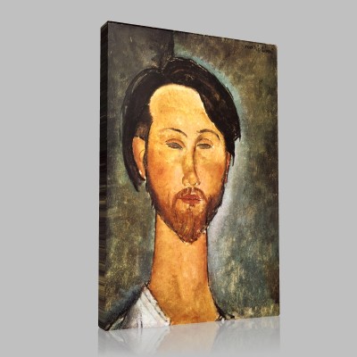 Amedeo Modigliani-Portrait de Léopold Zborowski Canvas Amedeo Modigliani-Portrait de Léopold Zborowski Canvas