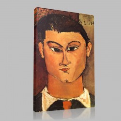 Amedeo Modigliani-Portrait de Moïse Kisling Stampa su Tela