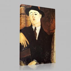 Amedeo Modigliani-Portrait de Paul Guillaume Stampa su Tela